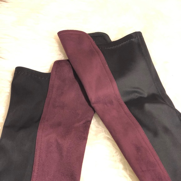 🎉Shoe’N Tale Wine over the knee Boots new in box - Picture 5 of 8